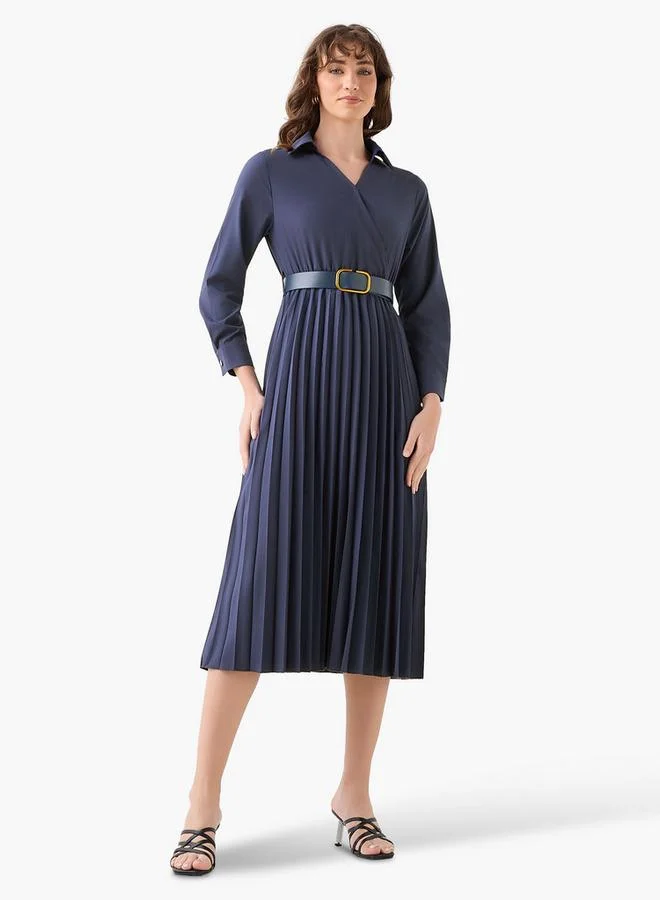Splash FAV Midi Shirt Dress with Belt
